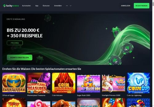SEO analysis preview of casino-lucky-wave.com