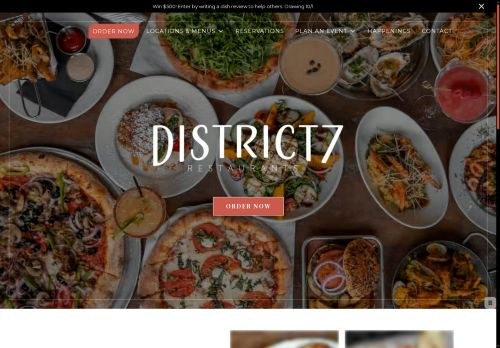 SEO analysis preview of district7grill.com