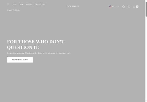 SEO analysis preview of doubtlesswear.com