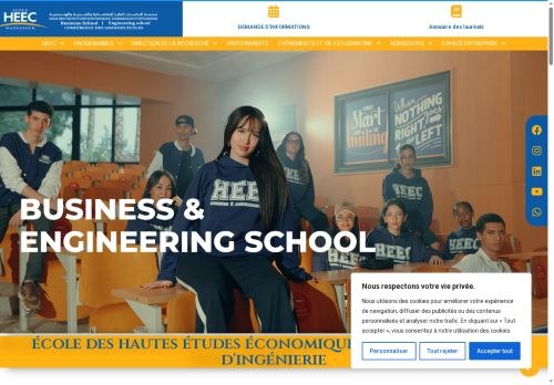 SEO analysis preview of ecoleheec.ma