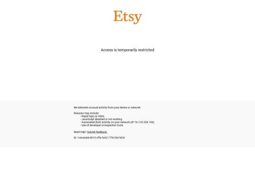 SEO analysis preview of etsy.com