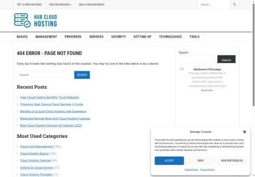 SEO analysis preview of hubcloudhosting.com
