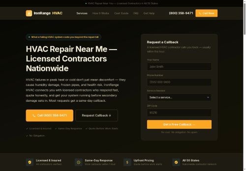 SEO analysis preview of hvacrepairnearme3.info