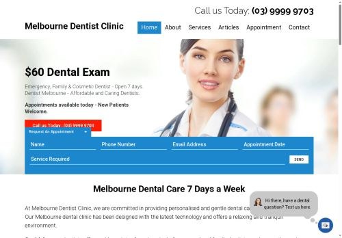 SEO analysis preview of melbourne.dentist-clinic.com