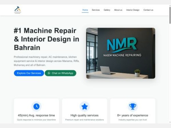 SEO analysis preview of naeemmachinerepairing.com