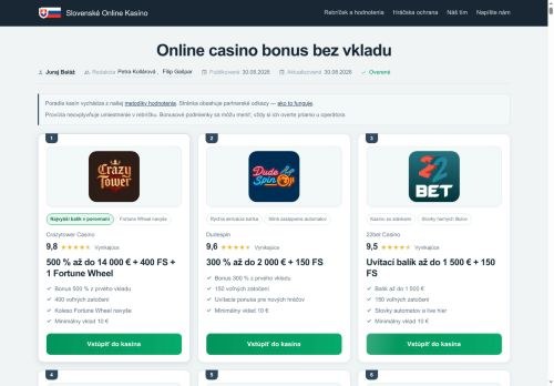 SEO analysis preview of onlinecasinobonusbezvkladu.com