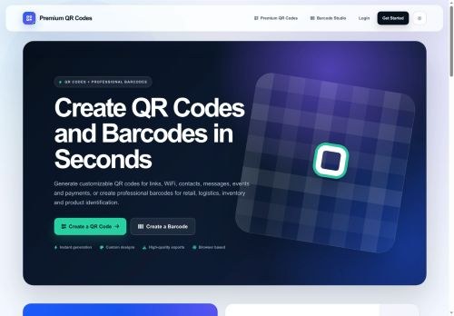 SEO analysis preview of premiumqrcodes.com