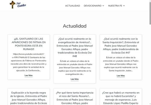 SEO analysis preview of sercatolico.es