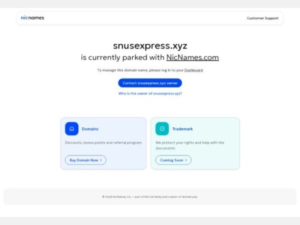 SEO analysis preview of snusexpress.xyz