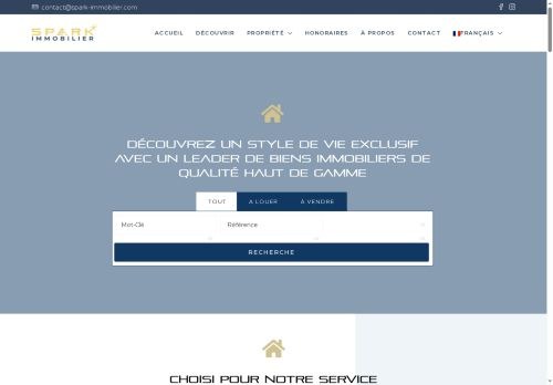 SEO analysis preview of spark-immobilier.com