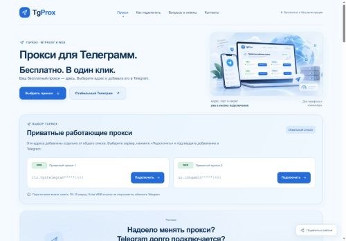 SEO analysis preview of tg-proxy.net