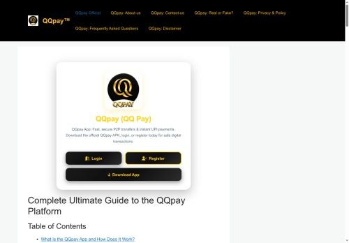 SEO analysis preview of theqqpay.com