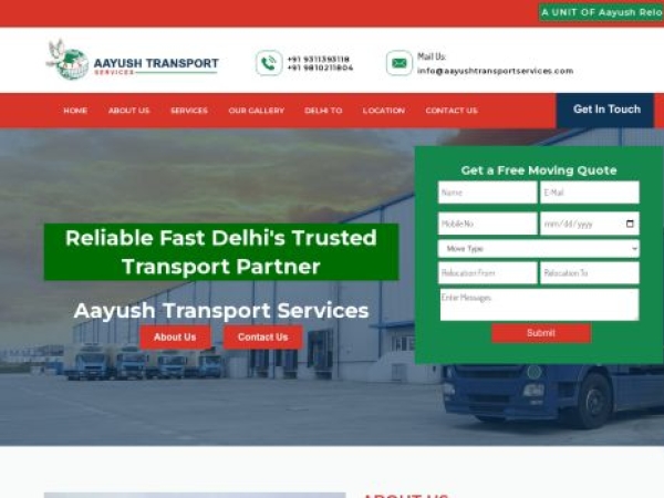 aayushtransportservices.com