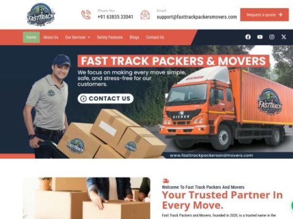 fasttrackpackersandmovers.com